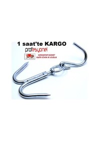 Resim Ikili Kanca Kurban Kancası Yük Asma Kancası Et Kancası 1 Adet 