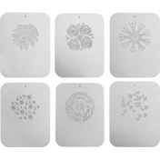 Resim Pazly 6 Adet Gobos Grafik Kartı Optik Snoot Için Beyaz Takım 