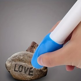 Resim Akülü Mini Elektrik Oyma Kalemi, İsim Yazma İçin Hassas Kazıma Aleti, Plastik Pilli Gravür Kalemi, Çalışma Voltajı ≤36V (Piller Dahil Değildir) 