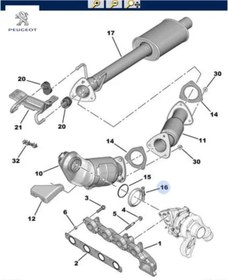Resim Peugeot Katalizör Kelepçesi Boxer 1606604180 