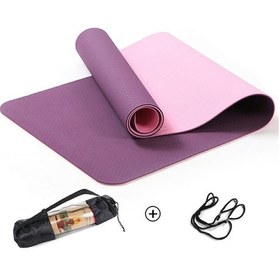 Resim Pilates & Yoga Minderi, Çift Renkli Mat Pembe 