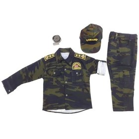 Resim Çocuk Asker Kostümü 2-11 Yaş 