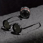 Resim Polarize Lensli, Kendi Kendine Kararan, Ayarlanabilir, Yüksek Kaliteli Moda Gözlükleri - Erkekler İçin Şık Siyah ve Gümüş Tasarım, Dekoratif Gözlükler | Vintage İlhamlı Tasarım | Ayarlanabilir Kol, Pil Olmadan 