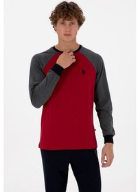 Resim U.s. Polo Assn. Erkek Bordo Pijama Takım 50318618-vr014 Bordo 