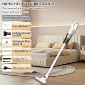 Resim Kablosuz Elektrikli Süpürge, Anti-Tangle Saç Tasarımı, 6KPa Emiş, Kartuş Filtre, USB Şarj Edilebilir – Ev, Araba, Atölye, Sert Zeminler, Halılar ve Evcil Hayvanlar için İdeal, Ev, Araba Temizliği için Elektrikli Süpürge, Ergonomik Kolu, Dayanıklı Yapı 