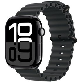 Resim Watch 10 46mm Uyumlu Zore Krd-75 Silikon Kordon-mat Siyah 