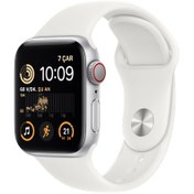 Resim Apple Watch SE GPS + Cellular 40mm Alüminyum Kasa ve Spor Kordon 2022 