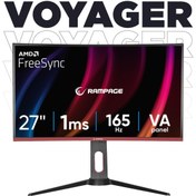 Resim Rampage VOYAGER VY27R165C 27" 1 ms Full HD FreeSync Curved Pivot Oyuncu Monitörü 24 Ay Garantili - Hızlı Gönderim