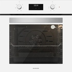 Resim Silverline BO6502W02- CS5343W01 - 3457 Soho Beyaz Cam Ankastre Set 60 cm 4 Gözlü Ocak ve Fırın ile Kolay Temizlenebilir Yüzey 