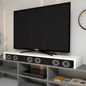 Resim Emkawood Carry Beyaz Monitör Yükseltici Soundbar Stand 