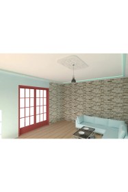 Resim Motifpiyer Lamba Tavan Göbeği-54-Dikdörtgen-Oval-56 x 96 cm-2 Adet 