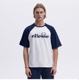 Resim Ellesse Em009-2-sgr Bisiklet Yaka Erkek T-shirt - Beyaz / Gri 