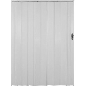 Resim Penguen Akordiyon Kapı Beyaz Renk En 133-147cm Arası Boy 220 Cm 