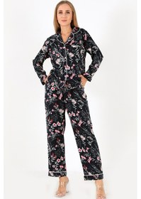 Resim Doremi Flower Garden Uzun Kollu Kadın Pijama Takım Çok Renkli 