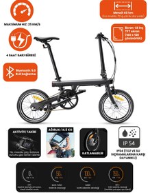 Resim Smart Akıllı Elektrikli Katlanabilir Bisiklet 