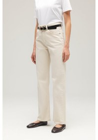 Resim Sââde Kadın Yüksek Bel Mary Vintage Straight Fit Jean Pantolon Taş 