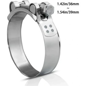 Resim Chuangyinshop 36-39mm Paslanmaz Çelik W4 Kelepçe Bağlantı Contaları Endüstriyel Hortum 