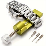 Resim Paslanmaz Çelik Saat Kayışı Bağlantı Pimi Çıkarıcı Aracı 3 Pim ile - DIY Takı ve Saat Aksesuarları için Ayarlanabilir Kayış Tamir Kiti 