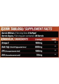 Resim Grımsupps Omega-3 Fısh Oıl 90 Softgel 
