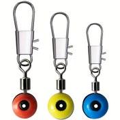 Resim 100 adet Balık Hattı Sinker Kaydırıcıları, Balıkçılık saç tokası Shank saç tokası Swivel Bağlayıcı, Balıkçılık Boncuk Balıkçılık Yüzdürme Rulman Swivels, Küçük Balıkçılık Aksesuarları 