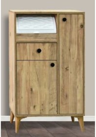 Resim 2 Kapılı 1 Çekmeceli Çam Ekmeklik Çam 