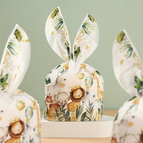 Resim 50 Adet, Orman Hayvanı Desenli Hediye Çantası, Safari Hayvan Tavşan Kulaklı Paketleme Çantası, Hediye Çantaları, Doğum Günü Partisi Hediye Çantası, Doğum Günü Partisi, Bebek Duşu, Doğum Günü Partisi Dekorasyonları, Bebek Duşu Hediyeleri,Etkinlikler İçin Hediye Çantası,Orman Temalı Hediye Paketi 