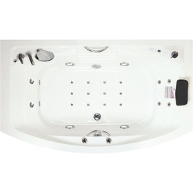 Resim Waterway Beverly Hılls 170x100x80 H:55 Comfort Hidromasajlı Sistemli Küvet Gövde Metal Ayak Ön Panel 