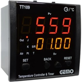 Resim GEMO TT109-230VAC-R Dahili Zaman Röleli "auto-Tune Pıd" Sıcaklık Kontrol Cihazı 