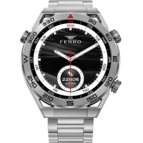 Resim Ferro Gümüş Çelik Kordon Akıllı Kol Saati FSW1115A-A 