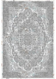 Resim Rovigo Home Dijital Baskı Yıkanabilir Kaymaz Taban Salon Halısı Ve Yolluk Rv108-fnl414 Gri 