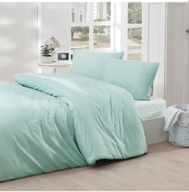 Resim Menderes Home Cotton Collection Ranforce Tek Kişilik Nevresim Takımı Simple Mint 