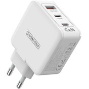 Resim Duzzona T9 PD 65 W 3 Bağlantı Noktalı Duvar Şarj Cihazı 