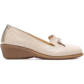 Resim Relax Anatomic Kadın Vegan Sarı Mokasen & Loafer Ayakkabı 611 E4221 Bn Ayk Gold-platıno Sarı 