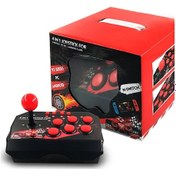 Resim Ns002-4 1 Usb Kablolu Oyun Joystick 3 M Usb Kablosu Ile Turbo Oyun Konsolu Rocker Arcade İstasyonu Nintendo Anahtarı A 