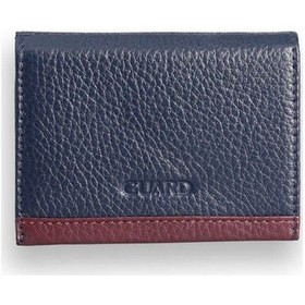 Resim Guard Leather Guard Lacivert - Bordo Çift Renk Bölmeli Hakiki Deri Kartlık Çok Renkli 