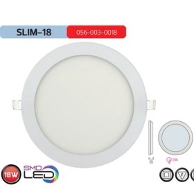 Resim Horoz Slım18 6400K Beyaz Işık 18W Sıva Altı Smd Led Armatür 