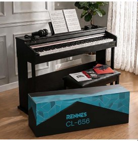 Resim Rennes Cl-656bk Hammer Action 88 Tuş Dijital Piyano Profesyonel Siyah 