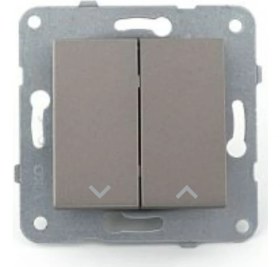 Resim Viko Artline Novella Antrasit Jaluzi Kumanda Anahtarı Çerçevesiz 92605316 