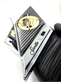 Resim BsElektronik Etiketçilere Özel Seville Lamba Direk Lambası Gazetelik Karbon Gold Tasarım 