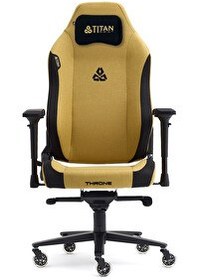 Resim Titanseat Throne Mustard Kumaş Oyuncu Koltuğu 