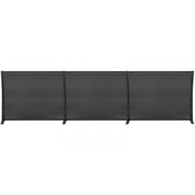 Resim SUNDURMAGROSS LOTUS Kapı Pencere Üstü Pratik Sundurma 70X360 - Siyah 