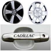 Resim Cadillac Kapı Jant Sticker Yapıştırma 8 Adet 