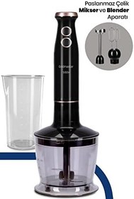 Resim Goldmaster GM7271 1500 Watt El Tipi Blender Seti 3 In 1 Paslanmaz Bıçaklı 800 ml Kapasite 
