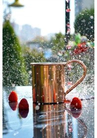 Resim Düz Model Kupa Bakır 500 ML 2'li 