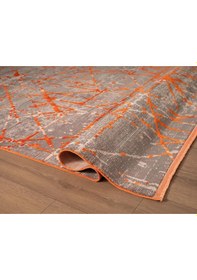 Resim Art At005t Turuncu Halı Modern Desen Triko Akrilik Viskon Boyama Yüksek Sıklık Ipek Serisi-766 Truncu 