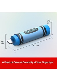 Resim Sandisk Crayola 256gb Sdczıc-256g-g46b Usb-c 3.2 Gen1 Type-c Flash Bellek Cerulean Blue 