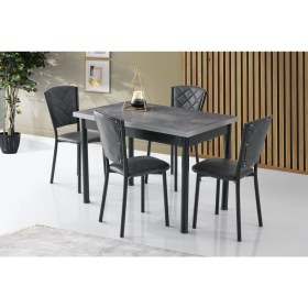 Resim Erezoğulları Mobilya Smart Açılır Mutfak Masası ve 4 Adet Sandalye Takımı 70 x 110 cm 