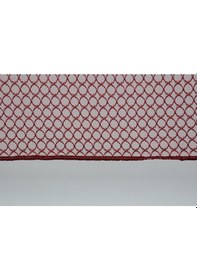 Resim Orkide Kırmızı Renk Tek Kanat Hazır Dikilmiş Pileli Fon Perde 75 260 Cm Kırmızı 