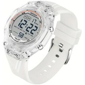 Resim Gaojunshop01 Beyaz Erkek Kadın Dijital Led Ekran Su Geçirmez Spor Kronometre Hediye Kol Saati Diğer 