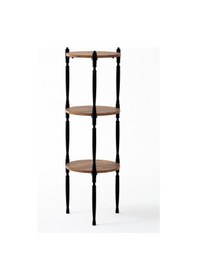 Resim Puzzle Salon&oturma Odası Üçgen Raf - Atlantik Çam&siyah 